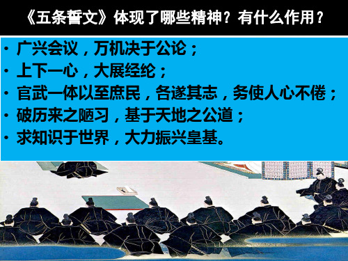 高中历史选修1教学ppt课件精选：《明治维新》