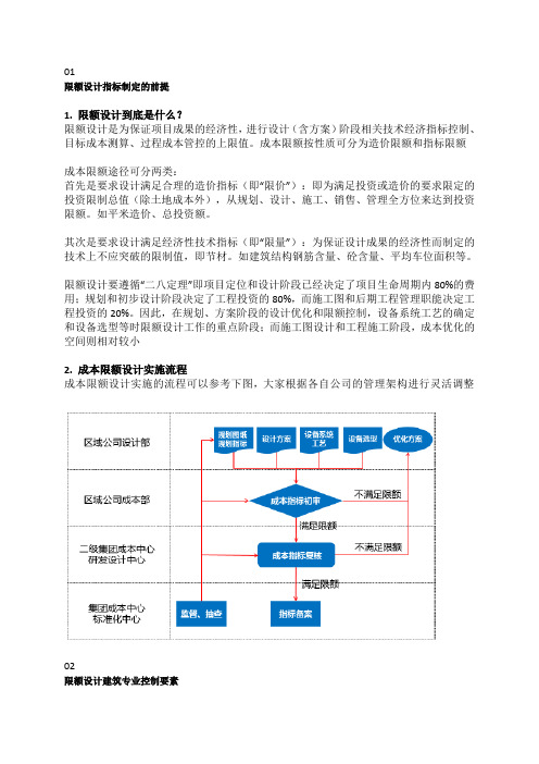 地产巨头的限额设计