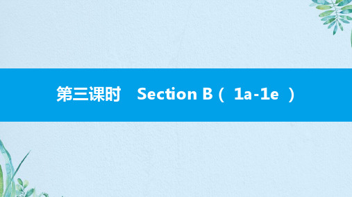 7第三课时 Section B (  1a-1e  )