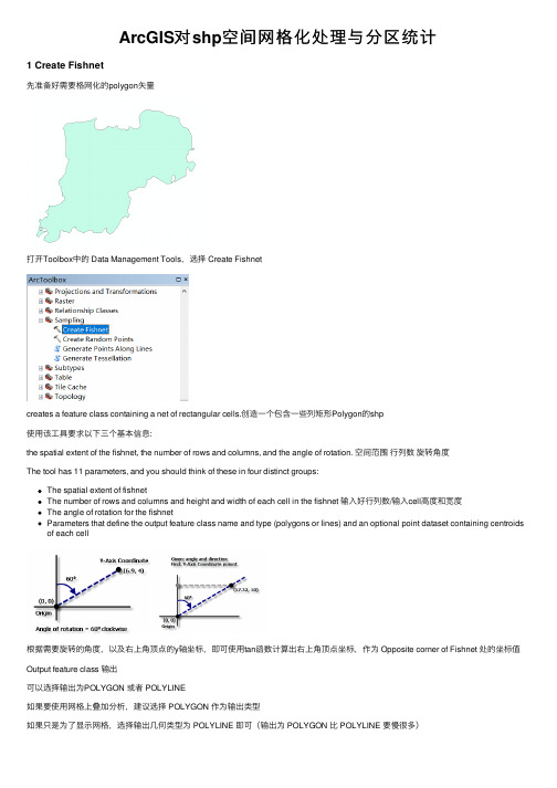 ArcGIS对shp空间网格化处理与分区统计