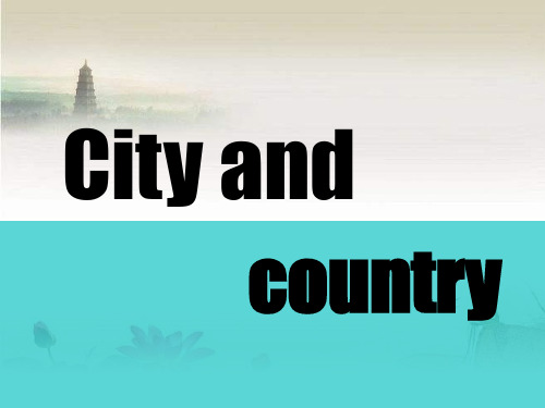 Unit1-lesson4-city-and-country-PPT