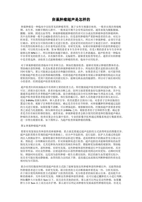 卵巢肿瘤超声是怎样的