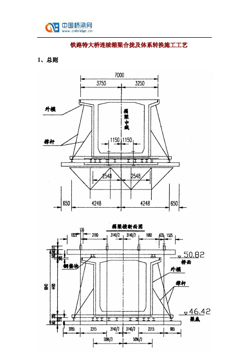 铁路特大桥连续箱梁合拢及体系转换施工工艺