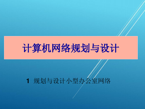 计算机网络规划与设计第1章PPT课件