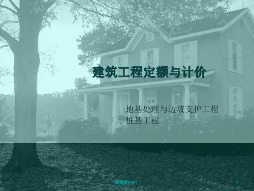 定额预算.地基处理与边坡支护工程