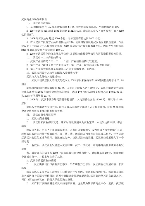 武汉市场调研报告