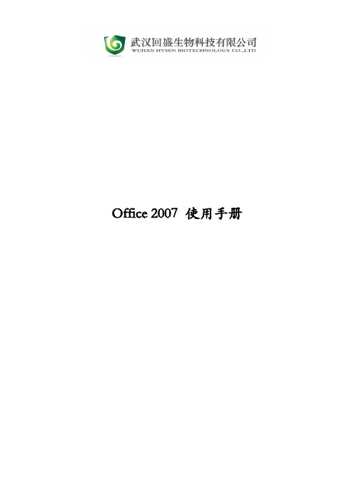 office 2007使用