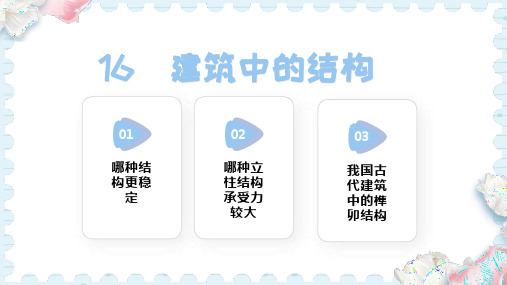 16   建筑中的结构(课件)人教鄂教版科学三年级上册