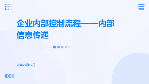 企业内部控制流程——内部信息传递