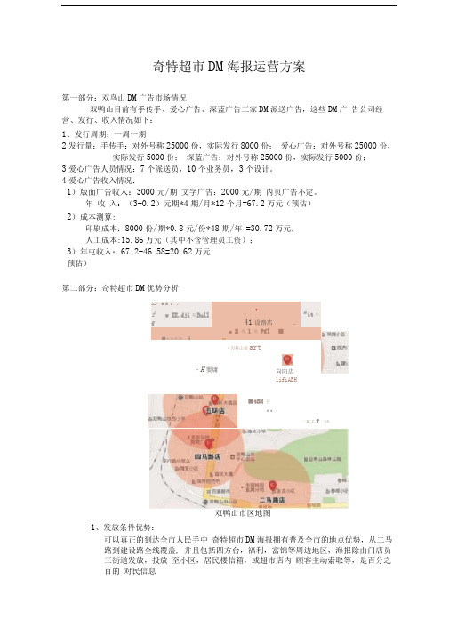 奇特超市DM海报运营方案