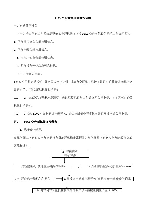 FDA空分制氮机的操作规程