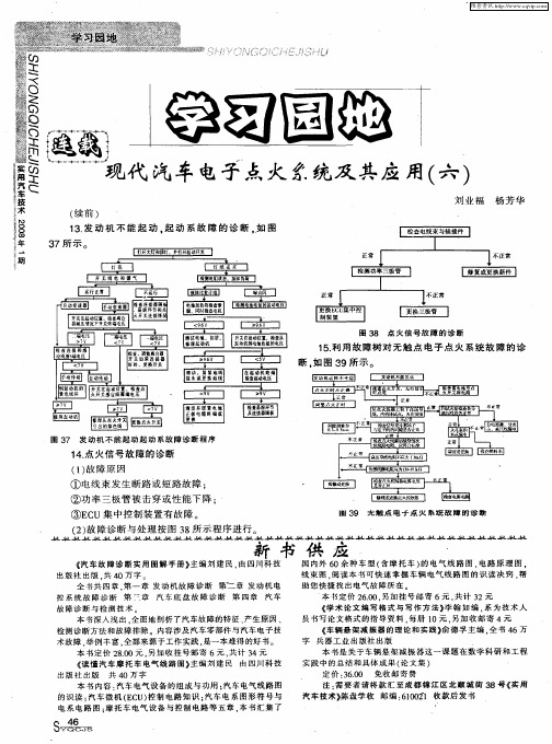 连载：现代汽车电子点火系统及其应用(六)