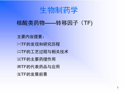 生物制药PPT演示幻灯片