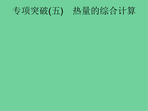 课标通用安徽省中考物理总复习第一编知识方法固基专项突破热量的综合计算课件