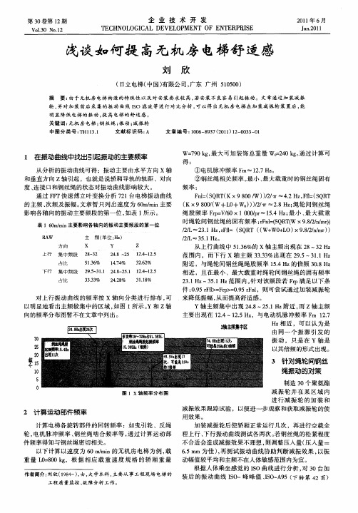 浅谈如何提高无机房电梯舒适感