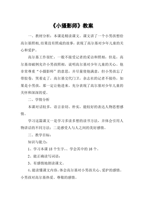 《小摄影师》教案_教案教学设计_3