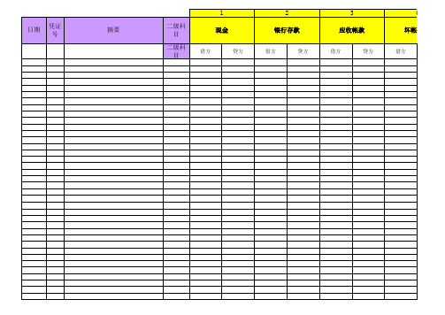 EXCEL会计专业应用表格(全套汇总)