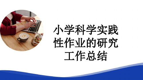 小学科学实践性作业的研究工作总结