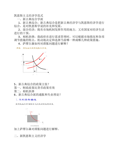 凯恩斯主义经济学范式