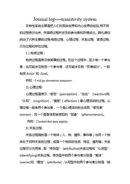 Journal log-transitivity system