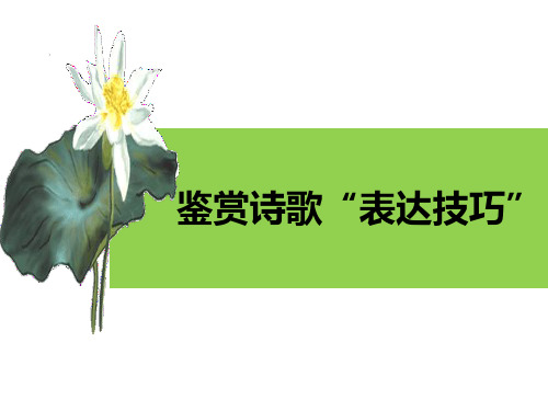 2019诗歌鉴赏表达技巧