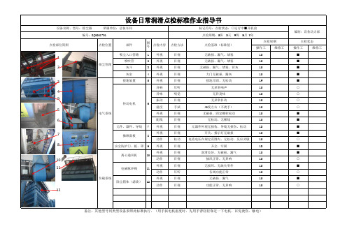 除尘器 日常点检标准作业指导书