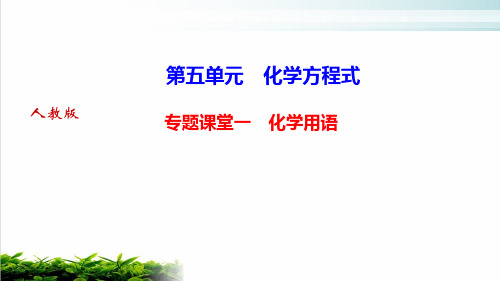 5.专题课堂一 化学用语课件人教版九年级上册化学 (共24张PPT)