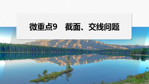 截面、交线问题课件-2024届高三数学二轮复习