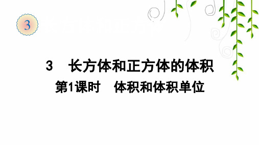 人教版数学五年级下册3  长方体和正方体的体积(1)课件