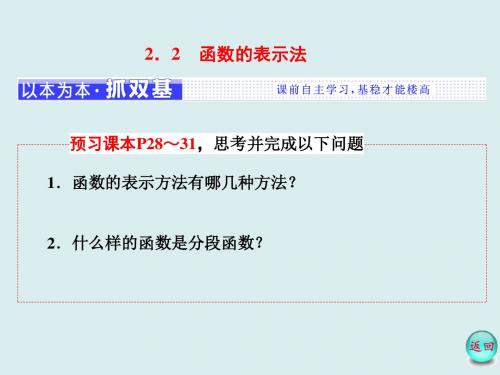 高中数学(北师大版)必修1 名师课件:第二章 §2 2.2 函数的表示法 (共26张PPT)