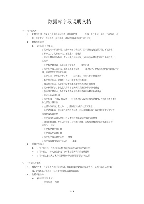 数据库字段说明文档.pdf