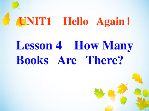 四年级英语下册课件-Lesson 4 How Many Books Are There（57）-冀教版