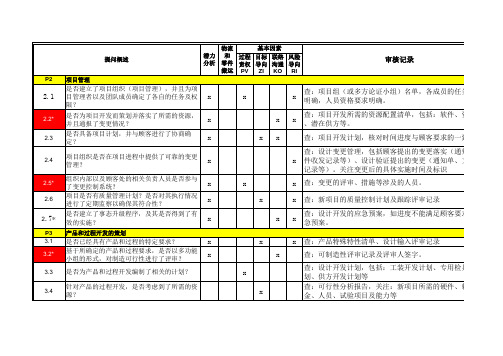 10版.vda6.3 过程审核提问表(审核案例)