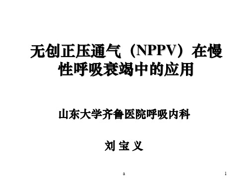 无创正压通气(NPPV)