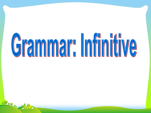 高中英语 外研版必修3module4Grammar.ppt