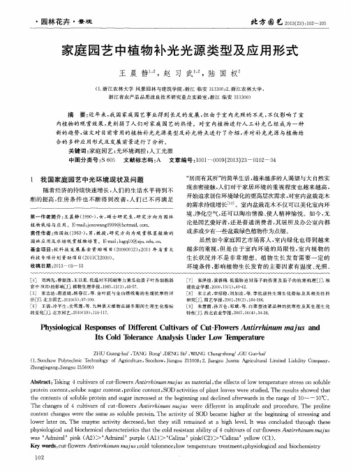 家庭园艺中植物补光光源类型及应用形式