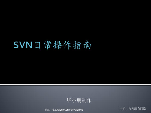 svn客户端日常操作指南(图解)