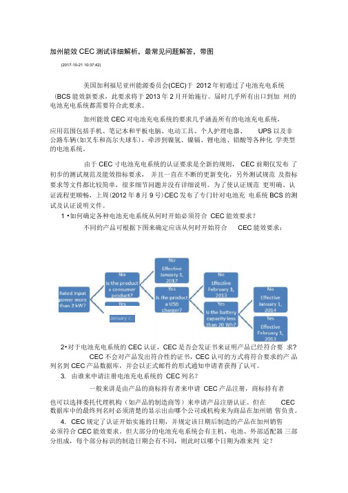 加州能效CEC测试详细解析