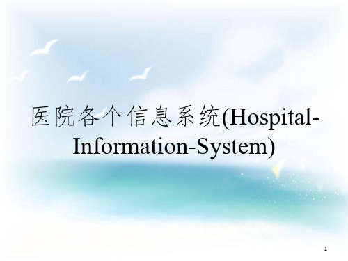 医院各个信息系统(Hospital-Information-System)