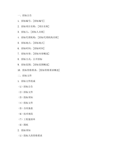 建设工程类招标文件范本