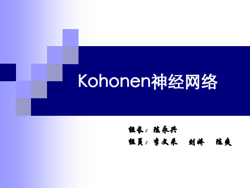 kohonen神经网络