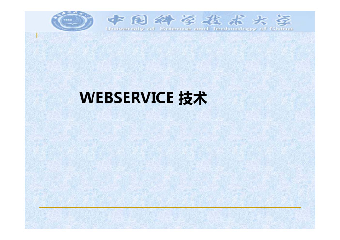 WebService技术讲义