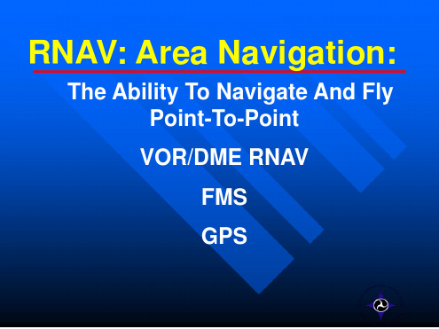 仪表等级飞行员理论培训stage1 109RNAV GPS1A