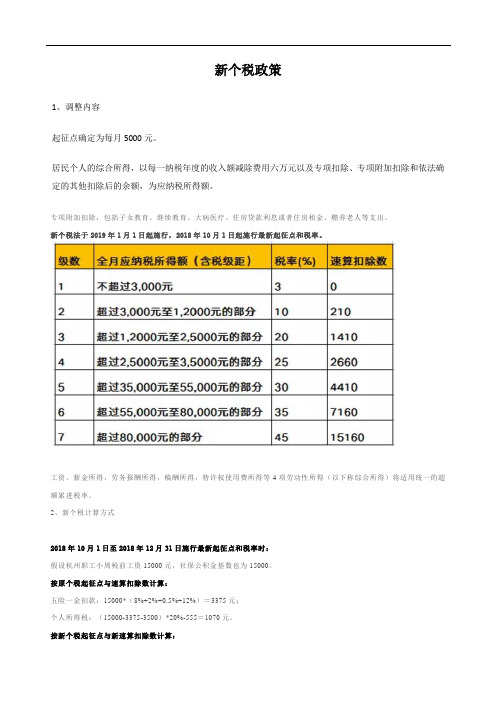 【重点】新个税政策解读