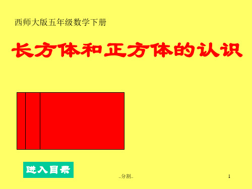 西师大版数学五年级下册《长方体和正方体的认识》课件【创意版】.ppt