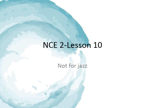 NCE 2-Lesson 10