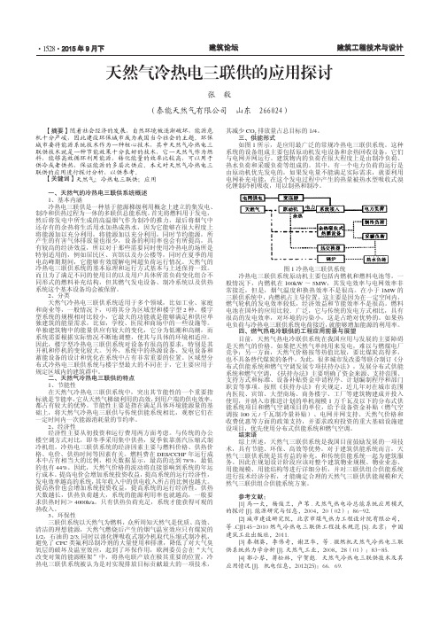 天然气冷热电三联供的应用探讨