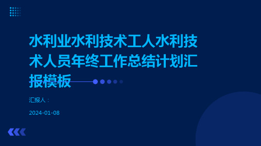 水利业水利技术工人水利技术人员年终工作总结计划汇报模板