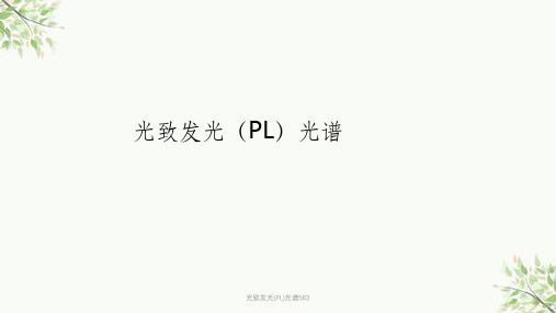 光致发光(PL)光谱583课件