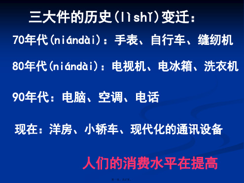 高一政治课件131消费及其类型必修一